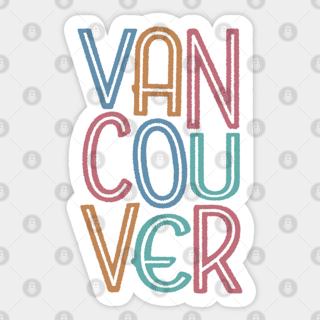 Vancouver Stacked Colors Vancouver Sticker TeePublic vancouver-stacked-colors-vancouver-sticker-teepublic